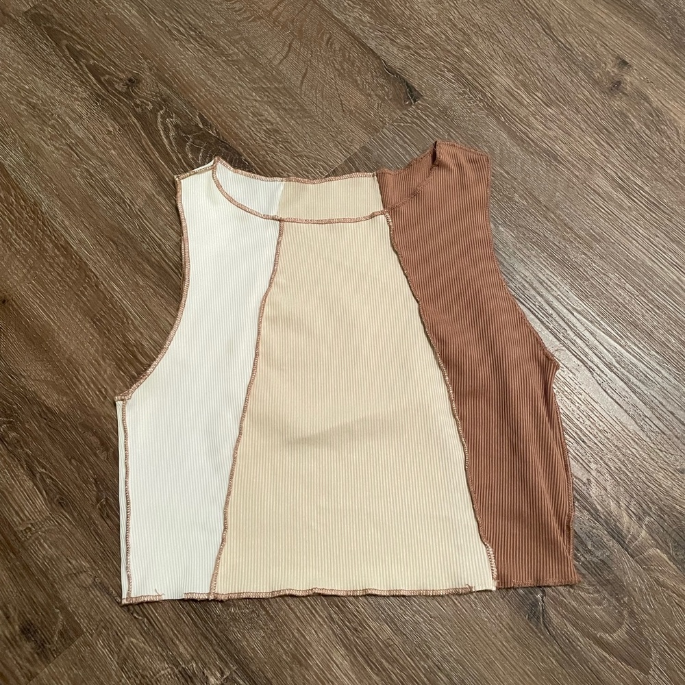 Multicolor Cropped Tank